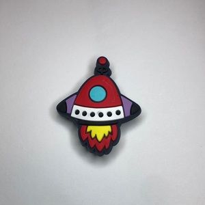 Rocketship Shoes Charm